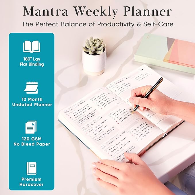 Mantra Planner 2026 Planner, Daily Journal & Gratitude Journal All-In-One - Image 3