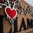 Custom Family Name Sign | Personalized Wooden Wedding Gift | Rustic Last Name - Image 2