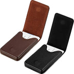 Outus 2 Pieces Business Card Holder, PU Leather Business Card Case Pocket Wallet by Outus