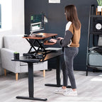 VIVO 28 inch Desk Converter, K Series, Height Adjustable Sit to Stand Riser - Image 9