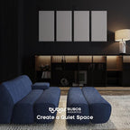 BUBOS 4 PCS Acoustic Panels, 23.6''x11.8'' Fabric Soundproof Wall Panels - Image 6