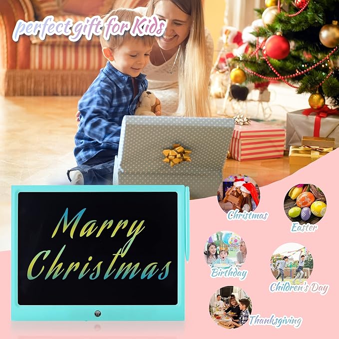 LCD Writing Tablet for Kids, 15 Inch Colorful Electronic Doodle Board, - Image 3