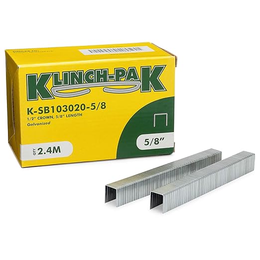 Klinch-Pak K-SB103020-5/8 1/2 Inch Wide Crown and 5/8 Inch Leg Length by Klinch-Pak