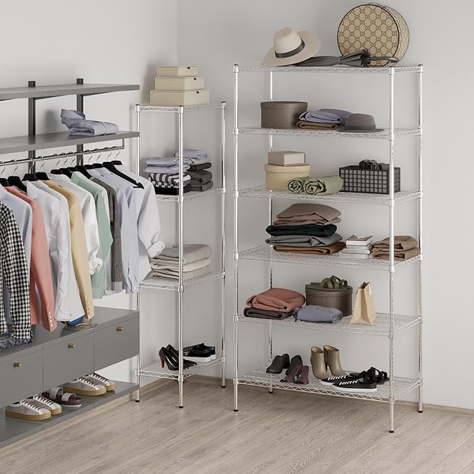Regal Altair 21" Deep x 42" Wide x 86" Height Wire Shelving Kit | 6-Tier | NSF - Image 2