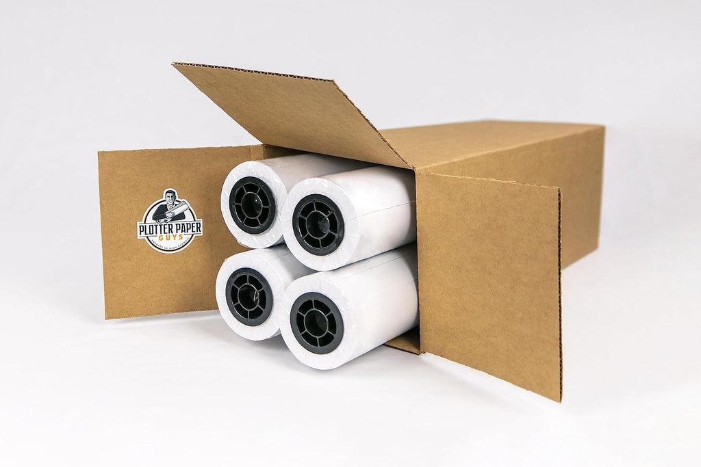 24lb Premium Coated Inkjet Bond Paper, 36" x 150', 4 rolls per box
