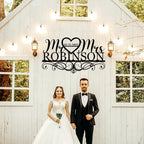 Personalized Anniversary Wedding Gift Custom Last Name Metal Sign Family Name - Image 3