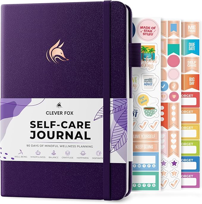 Clever Fox Self-Care Journal – Daily Reflection Notebook – Mental Health & by CleverFox