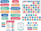 Teacher Created Resources Watercolor Calendar Bulletin Board (TCR8971)