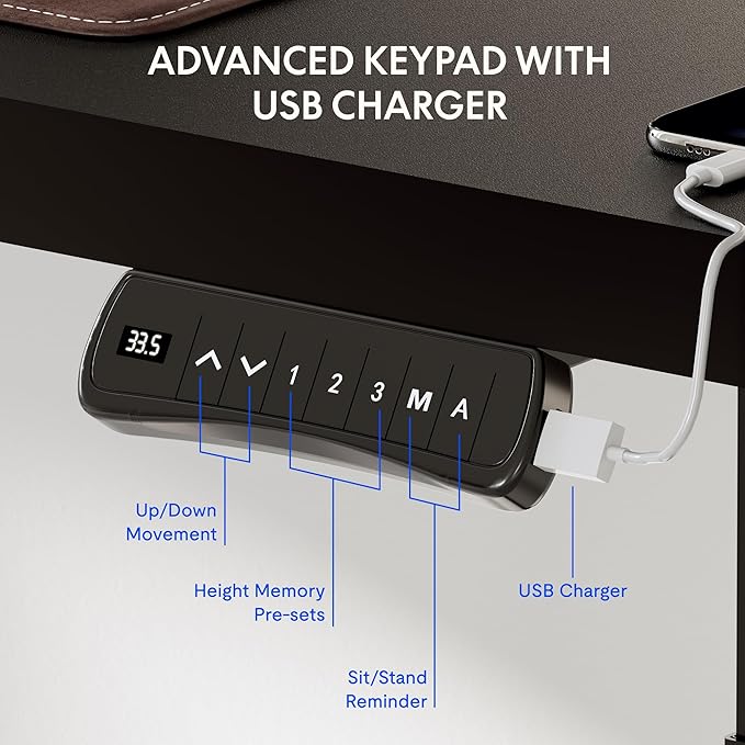 FLEXISPOT Pro Corner Desk Dual Motor L Shaped Computer Electric Standing Desk - Image 8