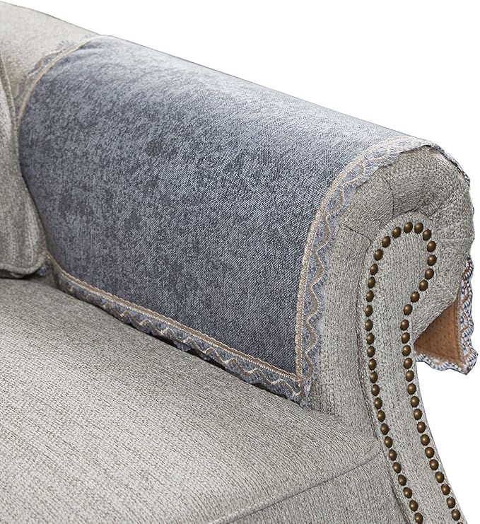 MINJIATEX Couch arm Covers, Non-Slip lace Sofa arm Covers Set of 2 Washable by MINJIATEX