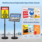 VAIIGO 4 Pack Sign Holder Stands - Image 2