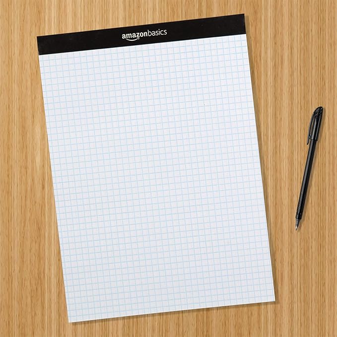 Amazon Basics Quad Ruled Graph Paper Pad, 600 Sheets, Letter Size 8.5 x 11 in - Image 5