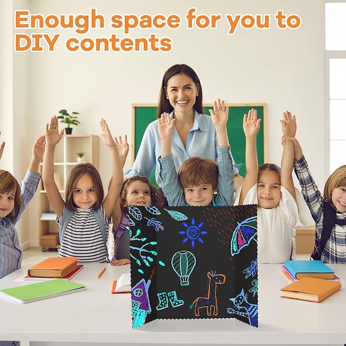 Henoyso 12 Pcs 14 x 22 Inch Black Trifold Poster Board Large Tri Fold - Image 6
