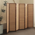 Furnnylane 6 Panel Bamboo Room Divider and Folding Panel Screen, Bamboo Panel by Furnnylane