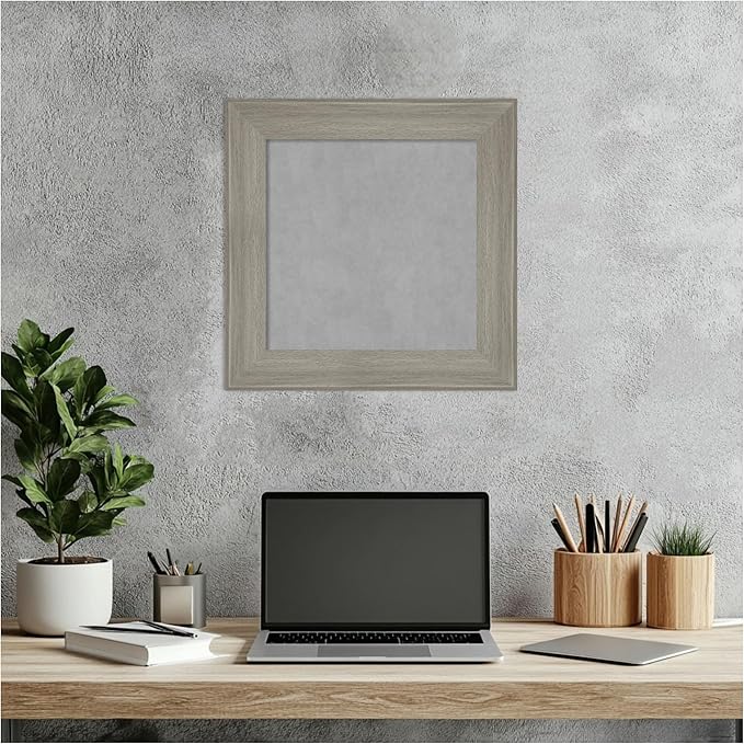 Amanti Art Grey Framed Magnetic Board 16x16 X-Small Vision Board - Image 5