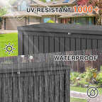 PATIOEASY Outdoor Storage Box 270GAL Waterproof Resin Deck Box, UV-Resistant - Image 7