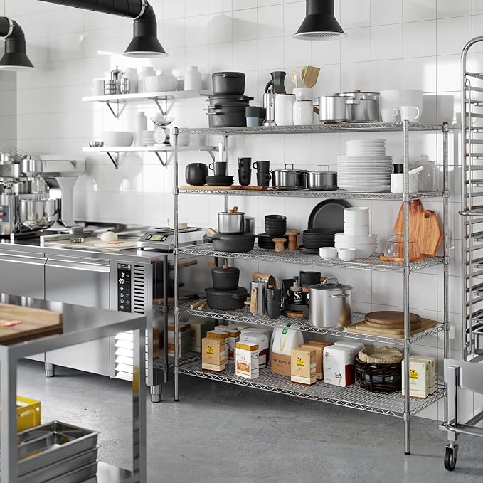 Regal Altair 21" Deep x 60" Wide x 64" Height Wire Shelving Kit | 5-Tier | NSF - Image 6