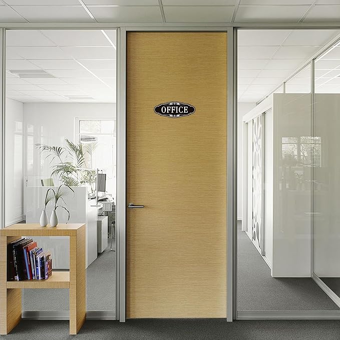 The Office Door Sign for Home and Business，Self-Adhesive Waterproof and - Image 6