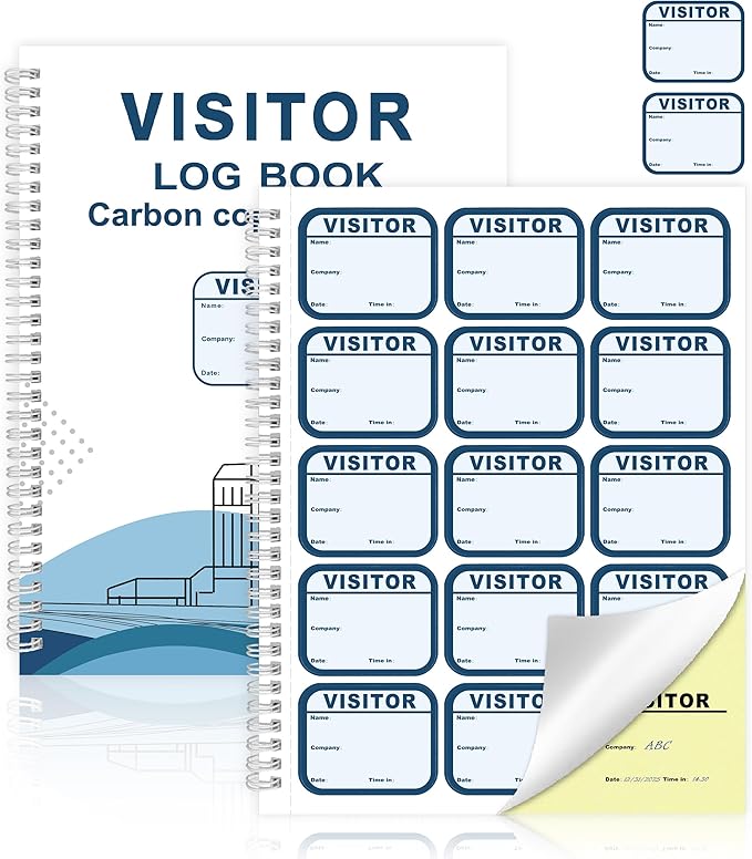 1 Pack of Visitor Badges Log by Unknown