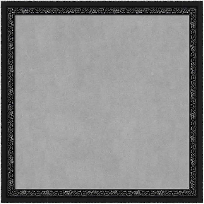 Amanti Art Black Framed Magnetic Board 28x28 Medium Vision Board by AmantiArt