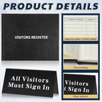 Affrolling 3 Pcs Visitor Log Book Set 120 Pages 8 7/8" x 7" Visitor Register - Image 3