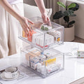 Sgoostood 2 Pack Stackable Organizer Drawers, Transparent Drawer in Home by sgoostood