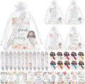 Cinnvoice 24 Set Christian Bulk Gifts for Women, Little Jesus Figures, Bible Verse Pens Gift with Prayer Cards, Religious Vbs Scripture for Easter Sunday Church Inspirational Supply (Floral Style)