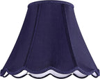 GOSO Medium Blue Scalloped Lamp Shade Set of 2, Replacement Braids - Image 8