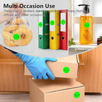 Fluorescent Green 1 Inch Round Color Coding Labels - Image 7