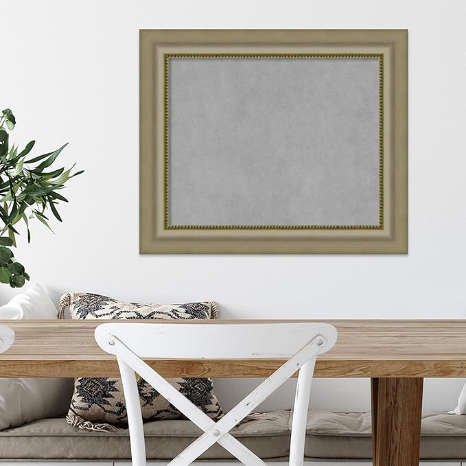 Amanti Art Silver Framed Magnetic Board 21x25 Small Vision Board - Image 5
