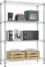 M MZG 1000 lbs 4Tier Shelf Metal Storage Shelves Wire Rack Closet Organizers by MEIGAOPLASTICANDMETALHKCOLIMITED