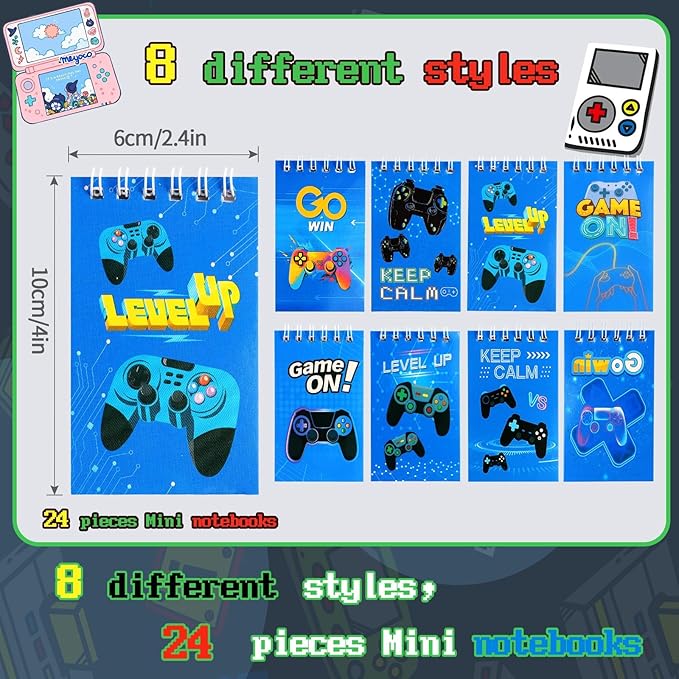 Kolewo4ever 148 Pieces Video Game Theme Stationery Set:100 Pcs Video Game - Image 3