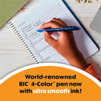 BIC 4 Color Smooth Retractable Ballpoint Pen - Image 2