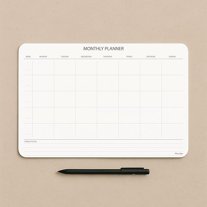 Undated Monthly Planner Notepad, Desk Calendar - Image 3
