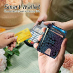 BWEGRHE Small Travel Wallets, RFID Blocking PU Leather Credit Card Holder - Image 4