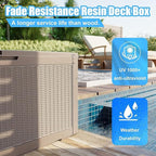 EasyUp 120 Gallon Deck Boxes Waterproof, Outdoor Large Storage Boxes - Image 5