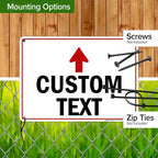 Custom Arrow, Custom Directional Sign, Up Arrow, 10x14 Inches, Rust Free .040 - Image 5