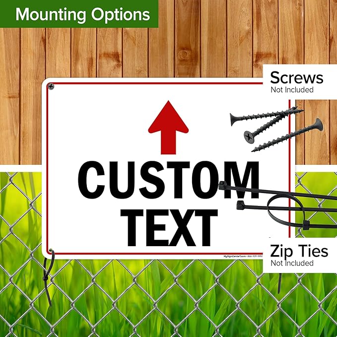 Custom Arrow, Custom Directional Sign, Up Arrow, 10x14 Inches, Rust Free .040 - Image 5