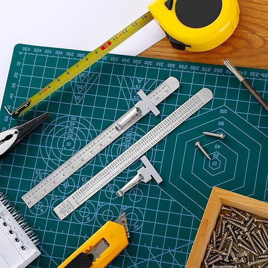 2 Pieces 6 Inch 15 cm Pocket Ruler Flexible Precision Stainless Steel Ruler - Image 4