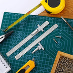 2 Pieces 6 Inch 15 cm Pocket Ruler Flexible Precision Stainless Steel Ruler - Image 4
