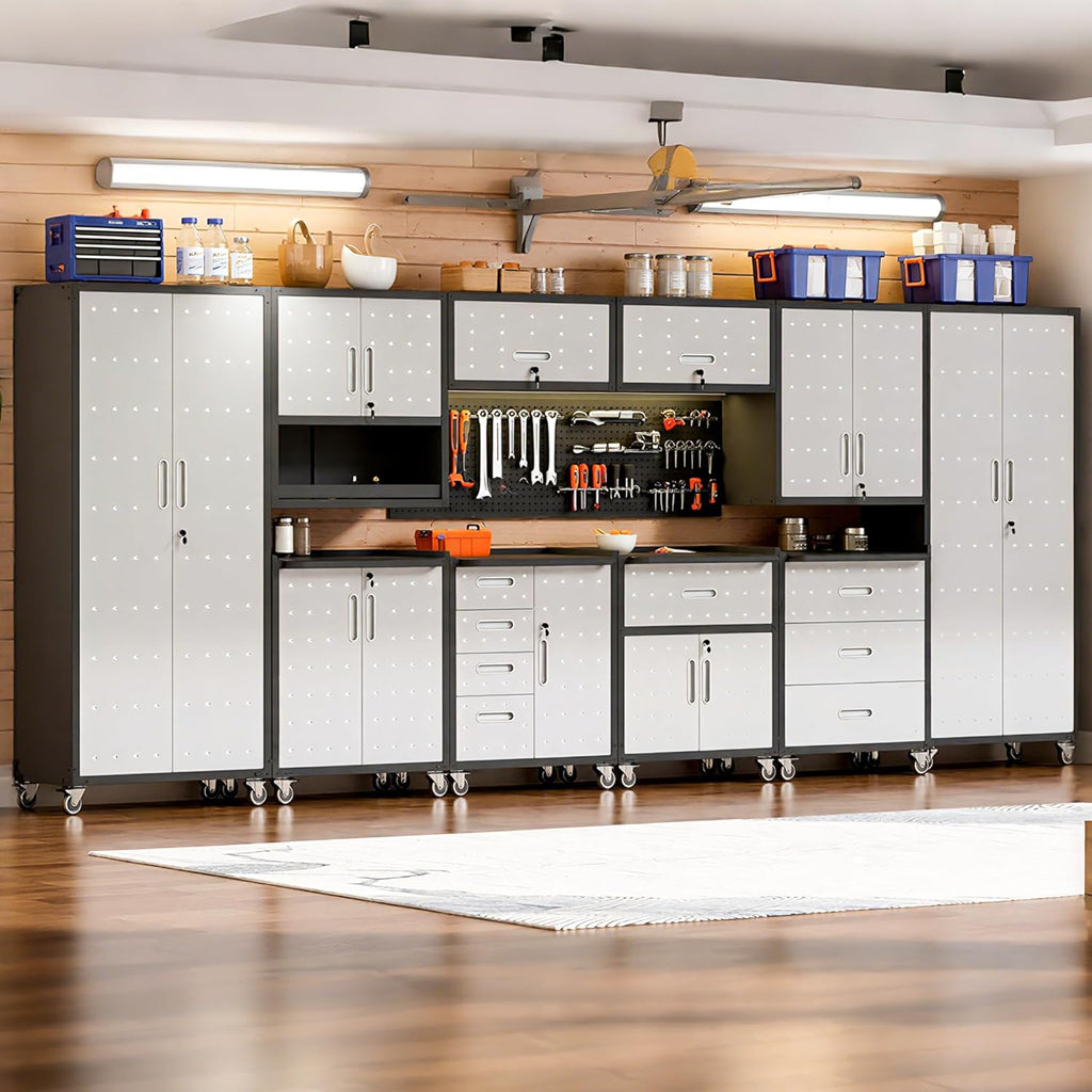 10-piece heavy duty steel garage cabinet system |, view 9