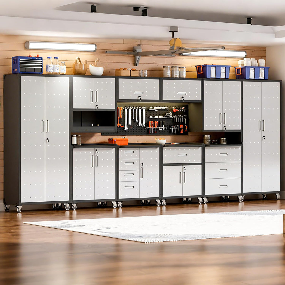 10-piece heavy duty steel garage cabinet system |, view 9