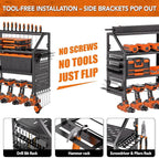 YFFSRJDJ Extra Large Power Tool Organizer Wall Mount - Image 2