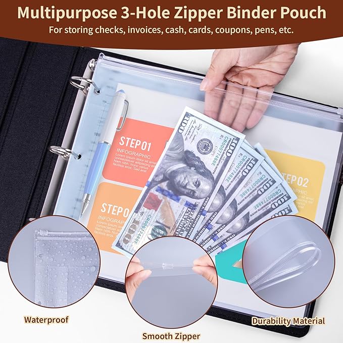 Antner 3 Ring Personal Check Binder - Image 5