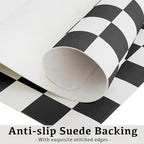 Ohocut Checkered Desk Mat, Large Cute Aesthetic Retro PU Leather Computer - Image 7