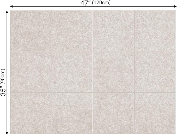 AKTOP Cork Board Bulletin Board 47"x35", 12 Pack Removable Felt Cork Board Tiles - Image 4