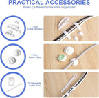 Cable Organizer Box Set of Three, Power Cover Cord Holder Surge Protector - Image 4