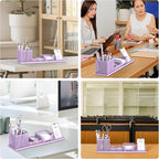 SUPEASY Pen Holder for Desk, 6 Piece Mesh Desk Organizer set for Office - Image 7