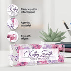 Personalized Name Plate for Desk, Custom Desk Name Plate, Acrylic Name Plate - Image 3