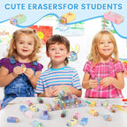 LiYiQ 100 Pcs Cute Eraser for Kids Bulk Kawaii Erasers for Classroom Fun - Image 3